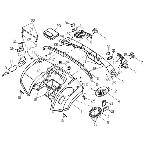 MSA 760  REAR FENDERS(T3)