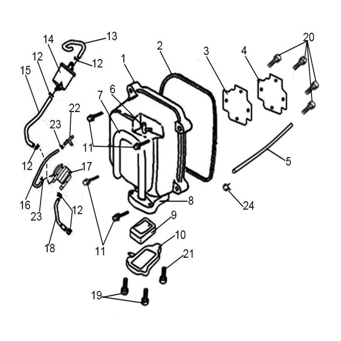 MSA 150 COVER COMP, CYLINDER HEAD