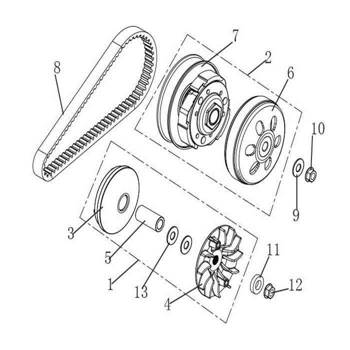 MSA 150 DRIVE SYSTEM, CVT