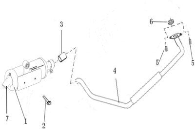 MSA 150 EXHAUST MUFFLER