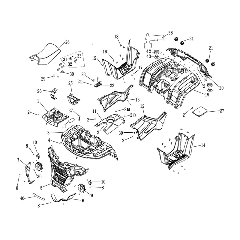 MSA 150 PLASTIC PARTS