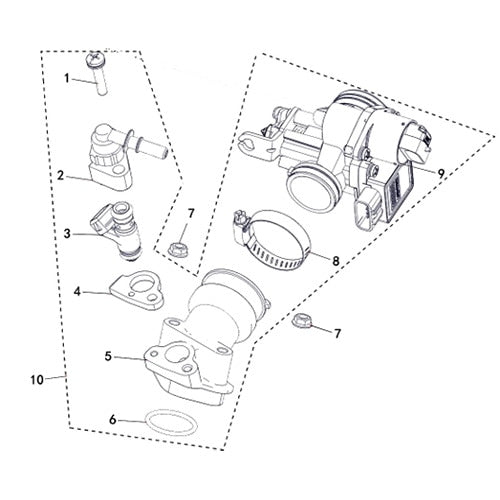 MSA 210 FUEL INJECTION ASSY