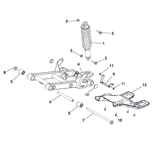 MSA 210 SHOCK ABSORBER REAR
