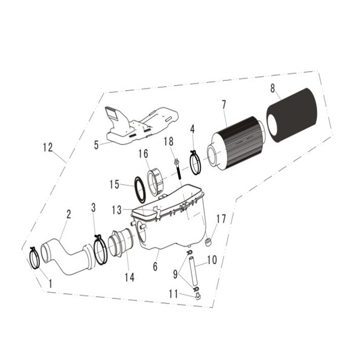 MSA 400 AIR CLEANER