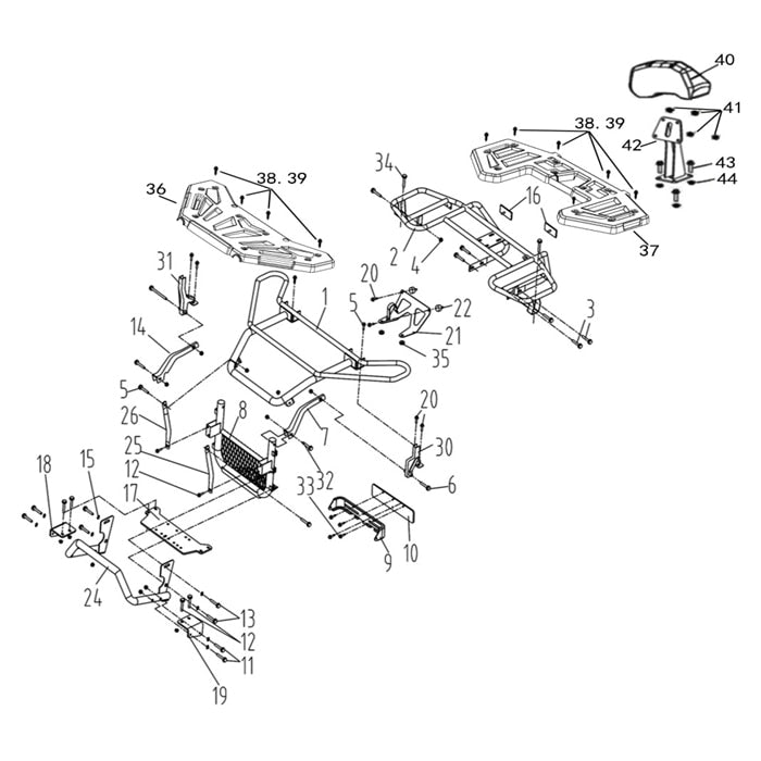 MSA 400 BUMPER AND RACK (2019 MODEL)