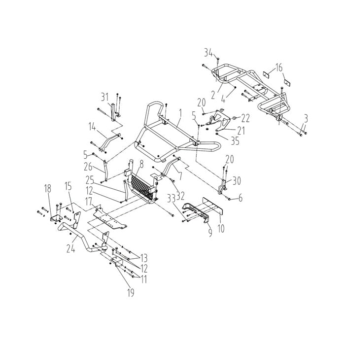 MSA 400 BUMPER AND RACK
