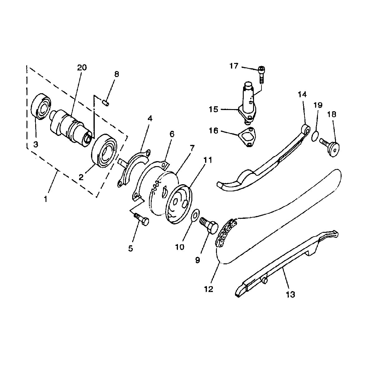 MSA 400 CAMSHAFT CHAIN