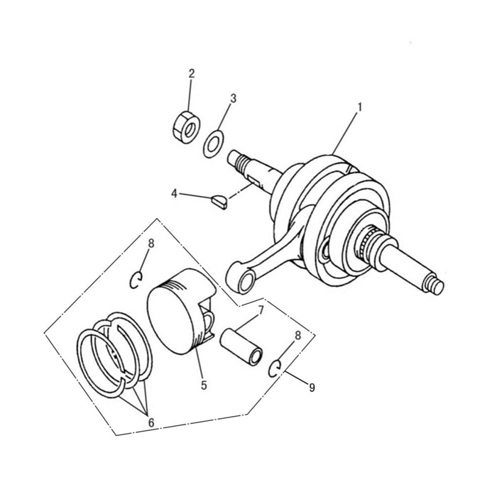 MSA 400 CRANKSHAFT COMP