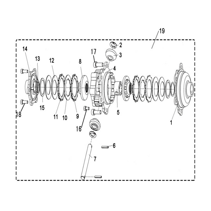 MSA 400 FOC BODY (FOR 4WD)