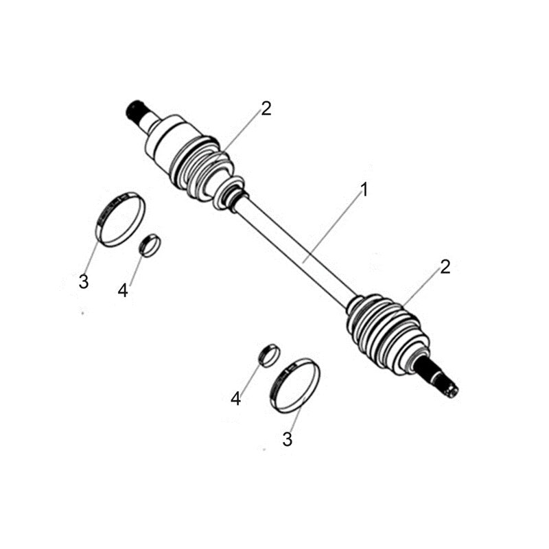 MSA 400 FRONT DRIVE AXLE (FOR 4WD)