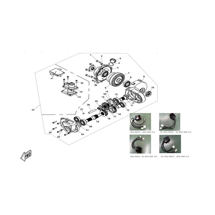MSA 400 FRONT GEAR-BOX