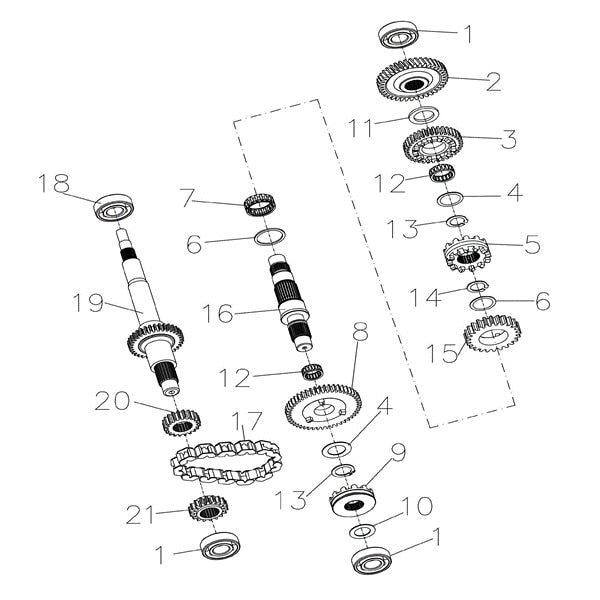 MSA 400 MAIN SHAFT GEAR