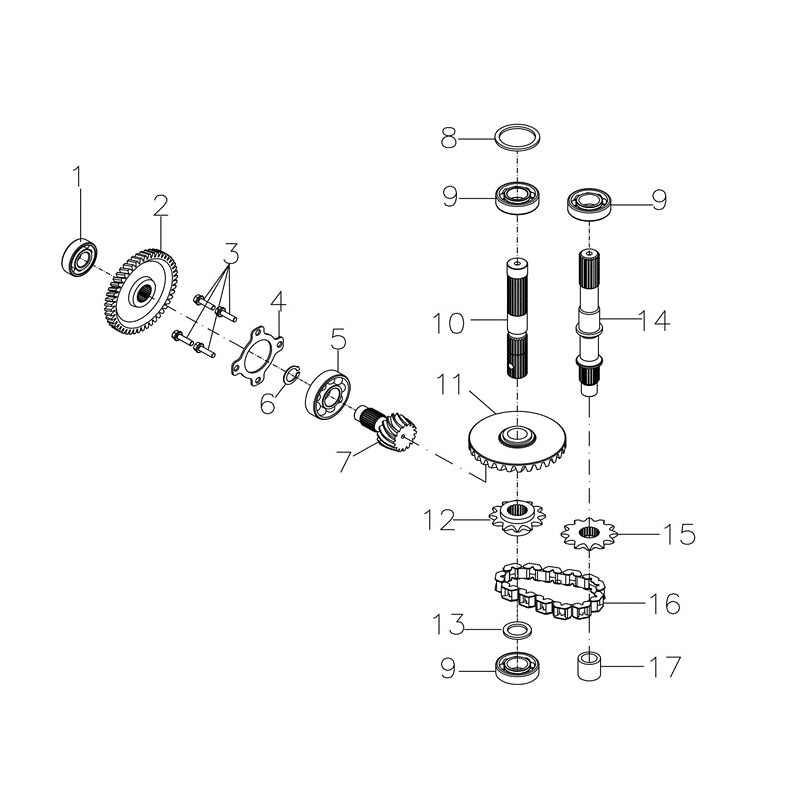 MSA 400 OUTPUT SHAFT