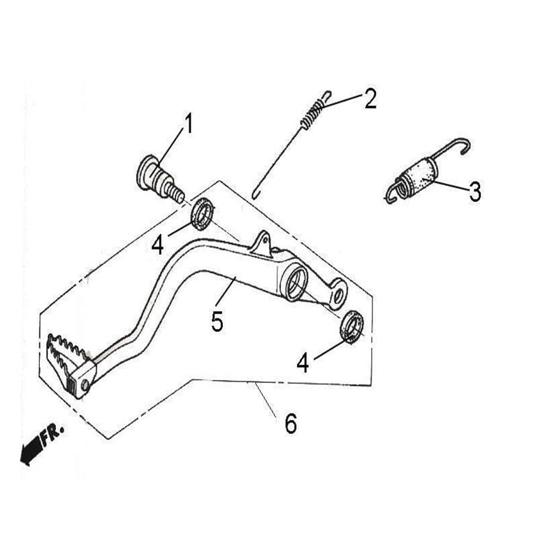MSA 400 PEDAL, BRAKE