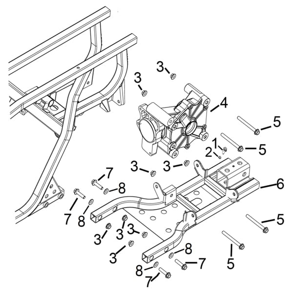 MSA 400 REAR GEAR-BOX BRACKET