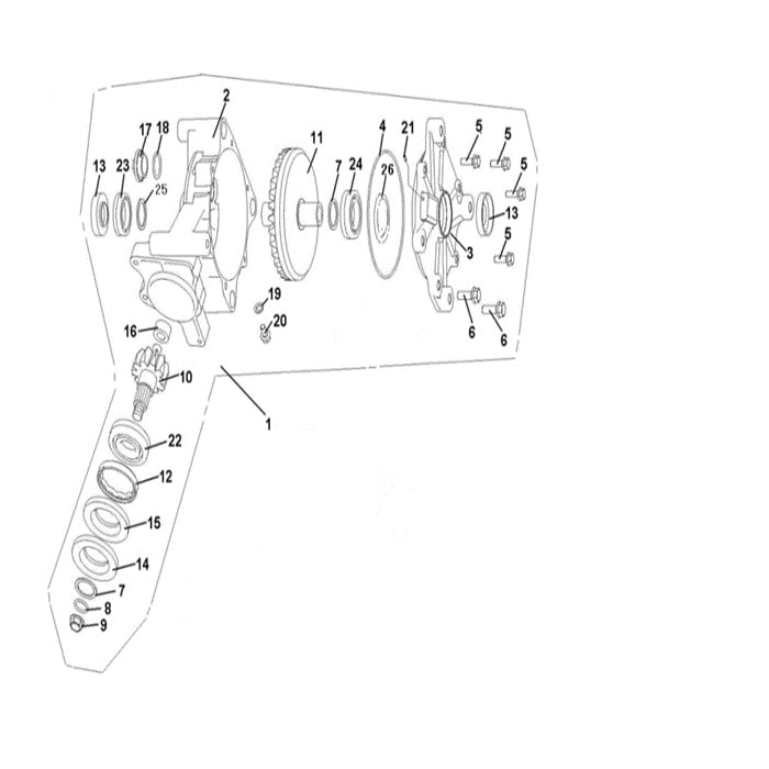 MSA 400 REAR GEAR-BOX