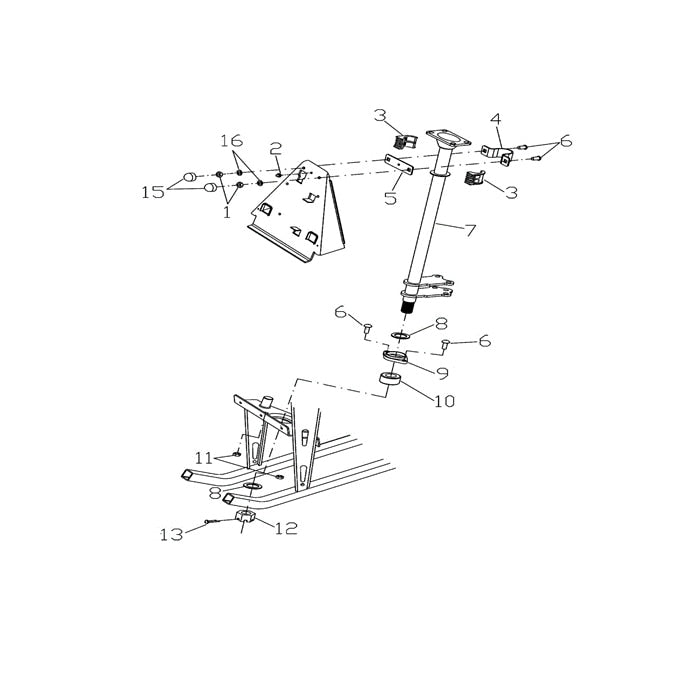 MSA 400 STEERING COLUMN