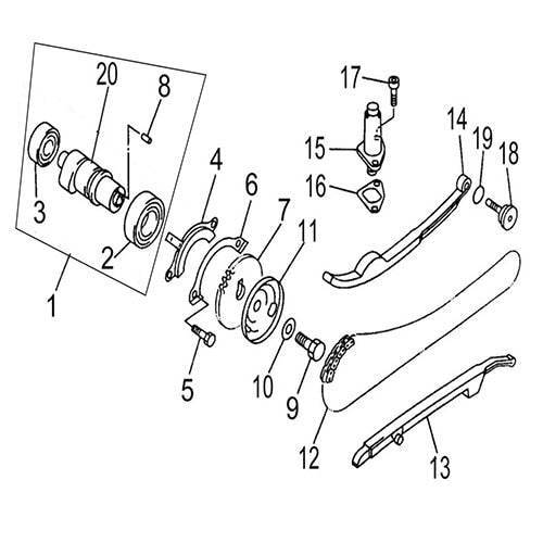 MSA 450 E04 CAMSHAFT CHAIN