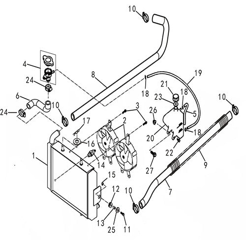 MSA 450 E06 RADIATOR