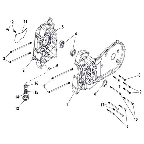 MSA 450 E10 CRANKCASE