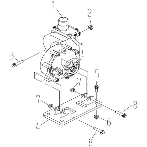 MSA 450 V11 FRONT GEAR-BOX BRACKET