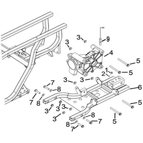 MSA 450 V13 REAR GEAR-BOX BRACKET