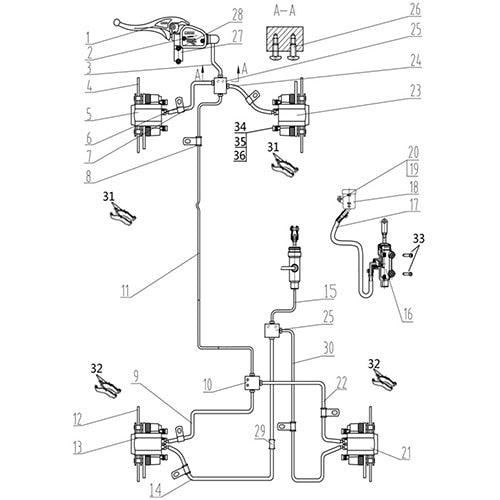 MSA 450 V19 BRAKING SYSTEM (FOR USA)