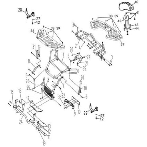 MSA 450 V22 BUMPER & RACK (-ProMax) (OPTION)