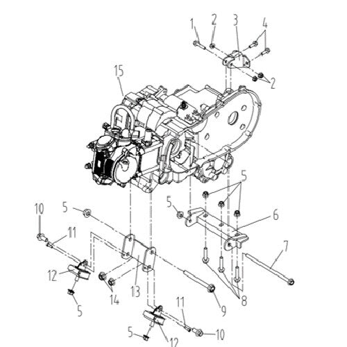 MSA 450 V23 ENGINE ASSY