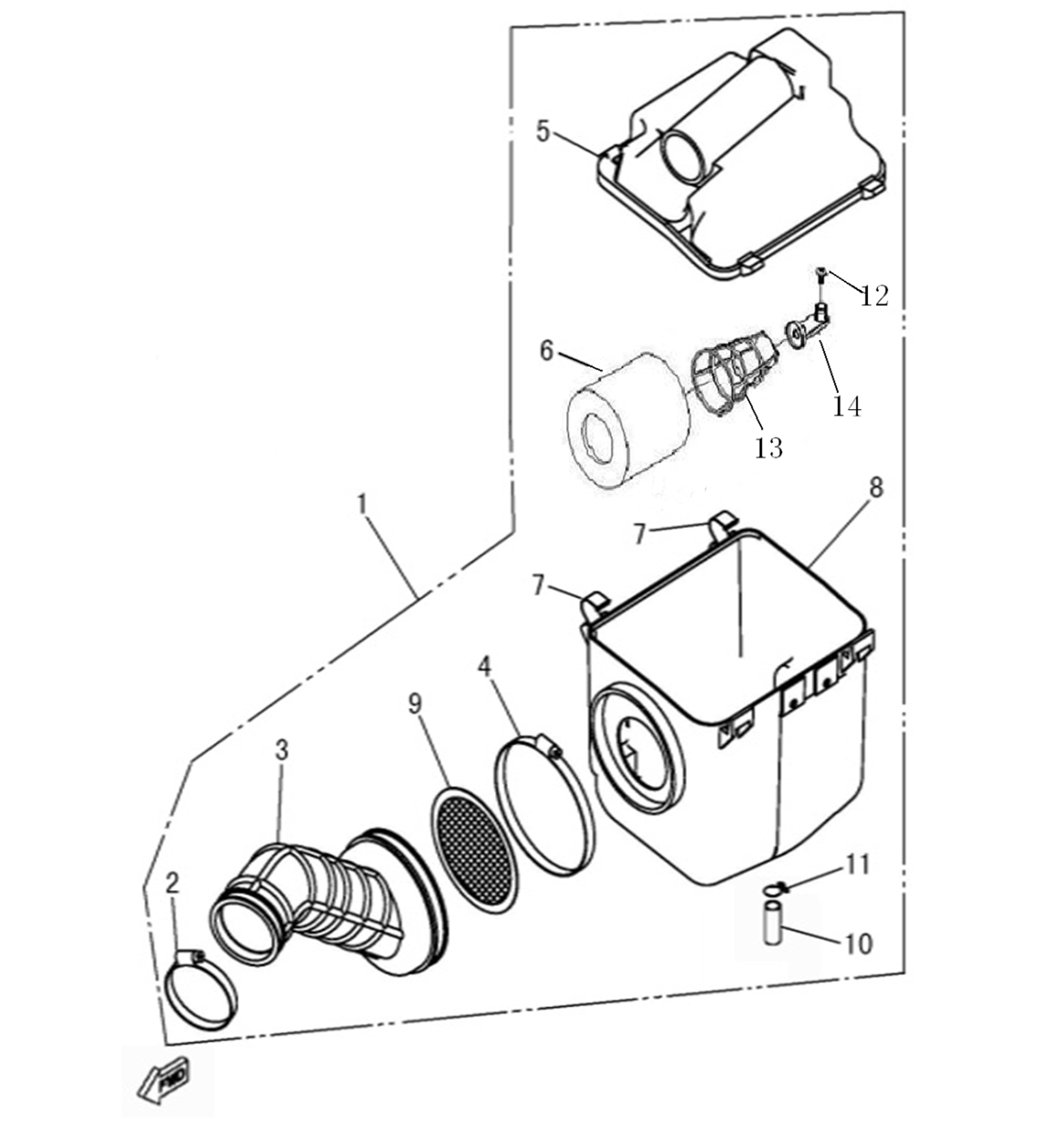 MSA 550 AIR CLEANER