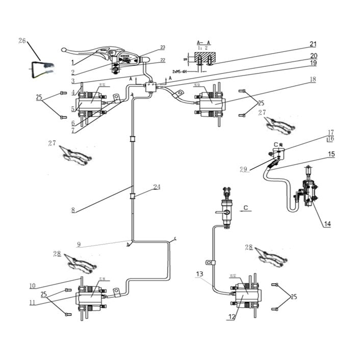 MSA 550 BRAKING SYSTEM
