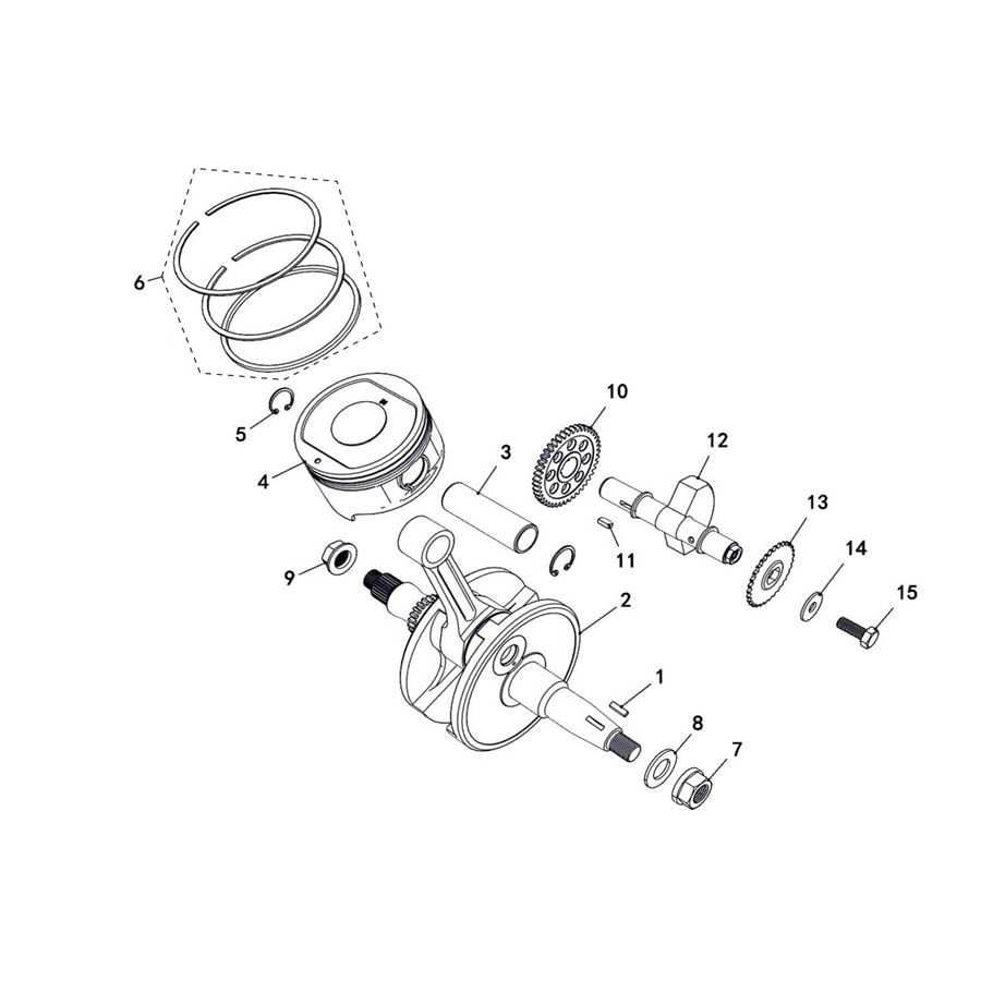 MSA 550 CRANKSHAFT COMP