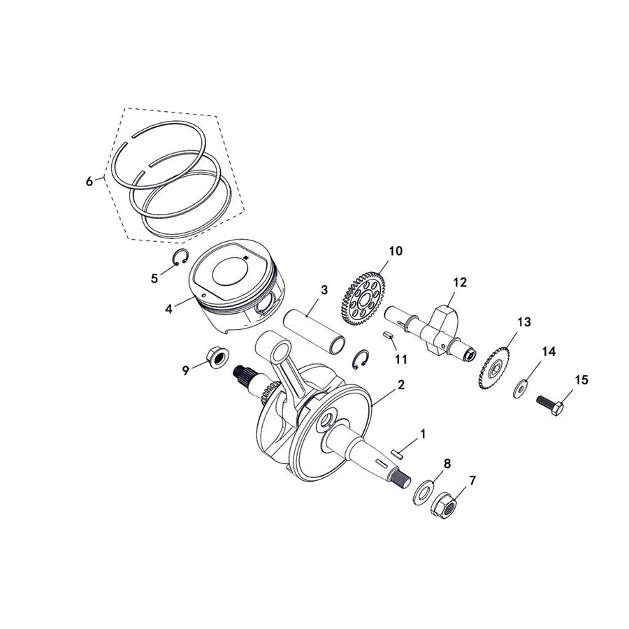 MSA 550 CRANKSHAFT COMP