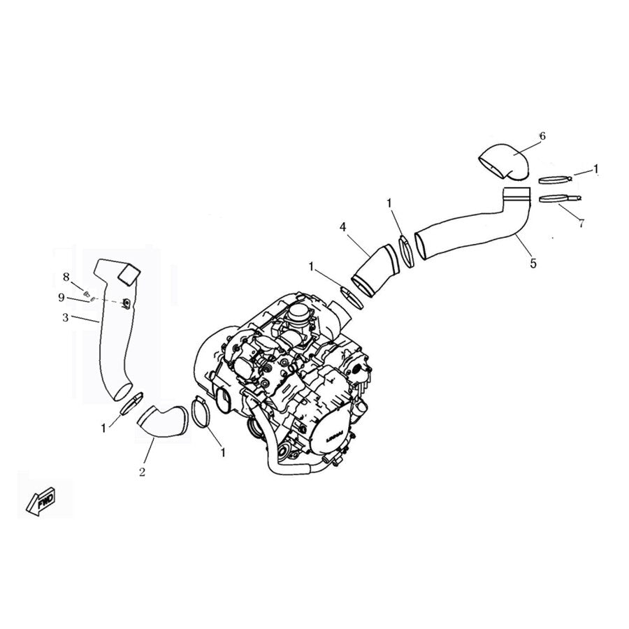 MSA 550 CVT AIR SHROUD