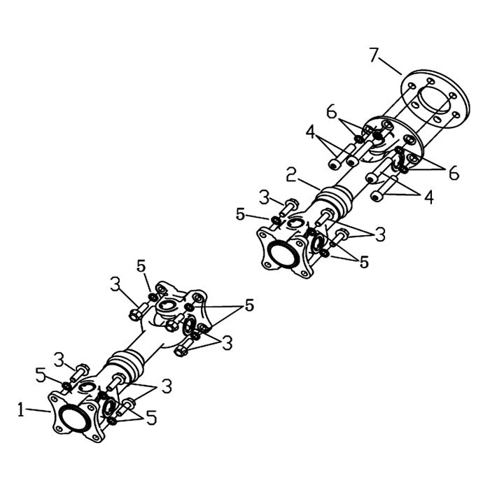 MSA 550 FRONT AND REAR KNUCKLE ASSY