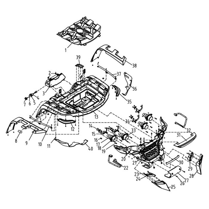 MSA 550 FRONT BODY FRAME