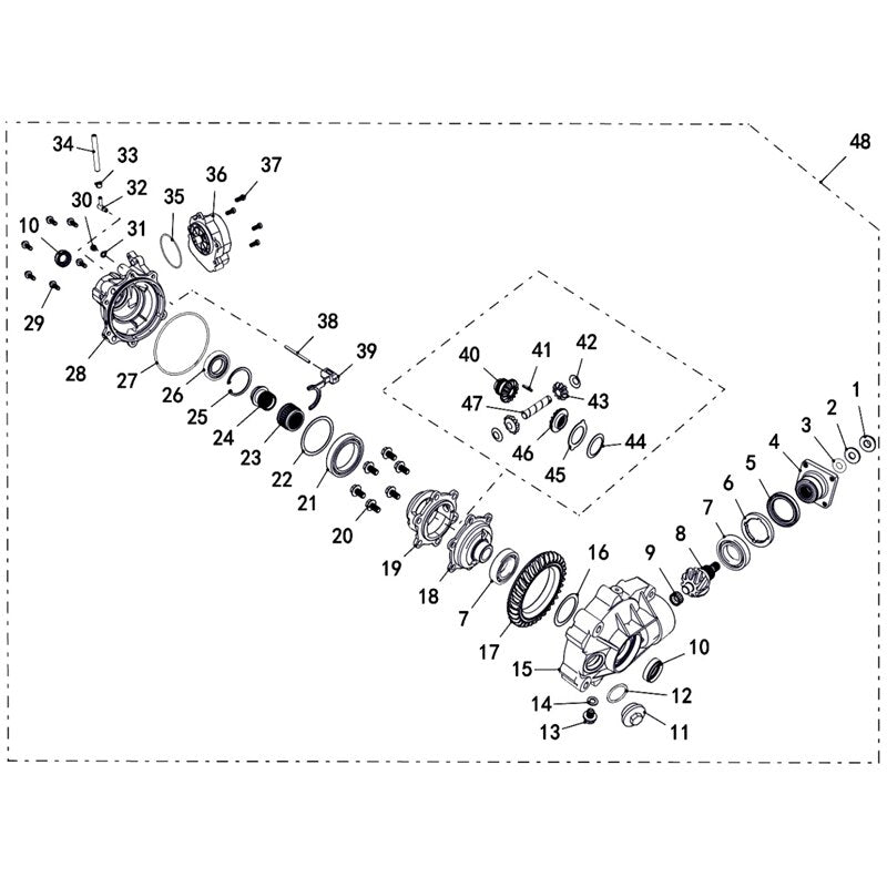 MSA 550 FRONT GEAR BOX