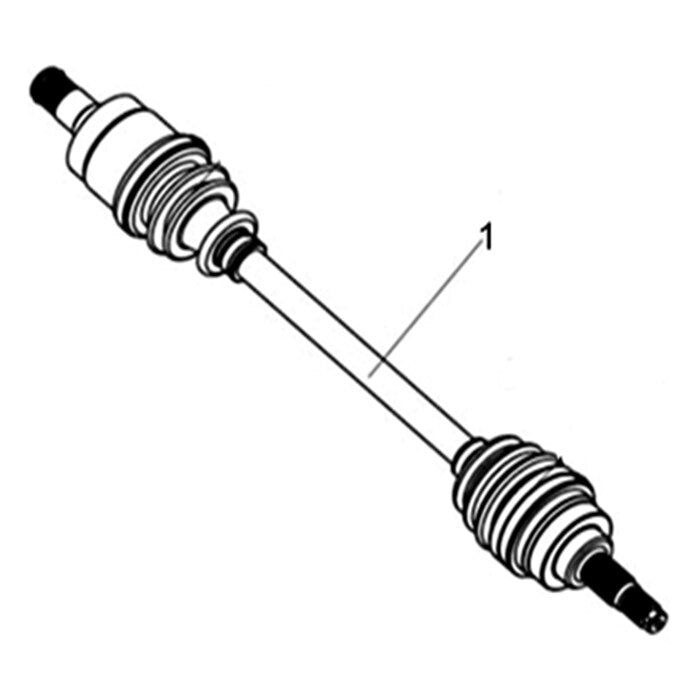MSA 550 FRONT LEFT DRIVE AXLE (FOR 4WD)