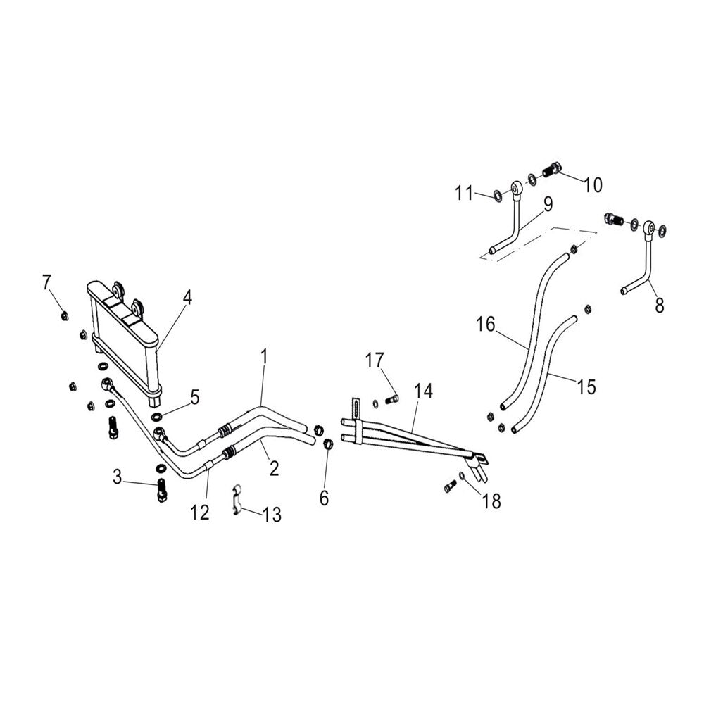 MSA 550 OIL RADIATOR