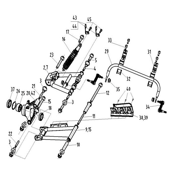 MSA 550 REAR ARM (NEW MODEL)