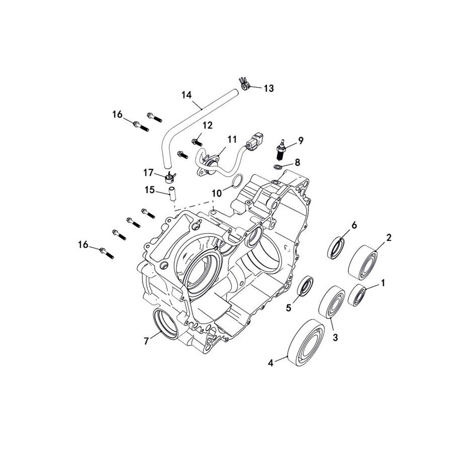 MSA 550 RIGHT CRANKCASE
