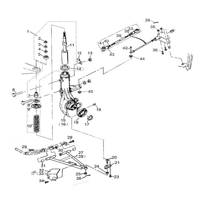 MSA 550 SHOCK ABSORBER FRONT