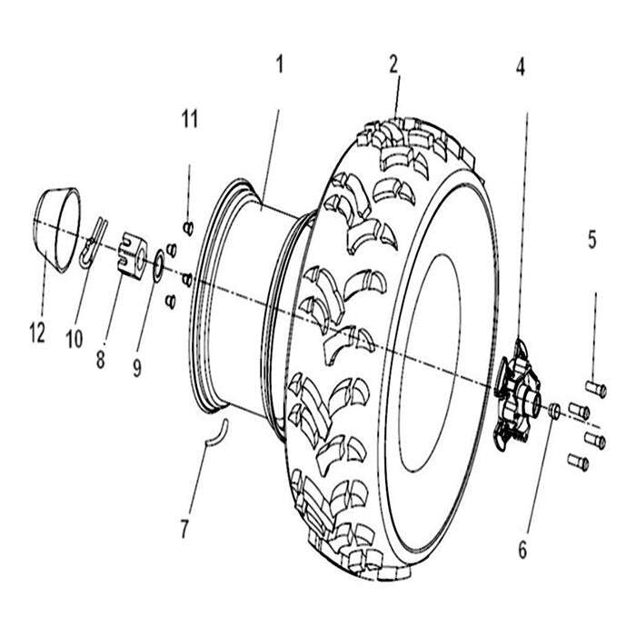 MSA 550 WHEEL FRONT