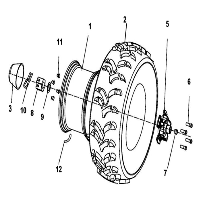 MSA 550 WHEEL REAR