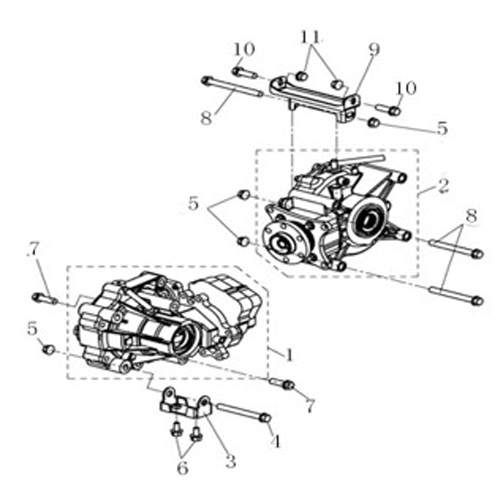 MSA 560 FRONT AND REAR GEAR-BOX