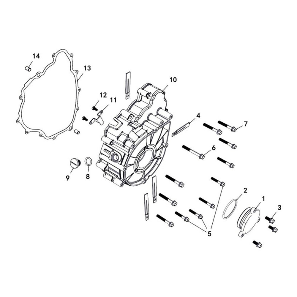 MSA 560 Left Crankcase Cover