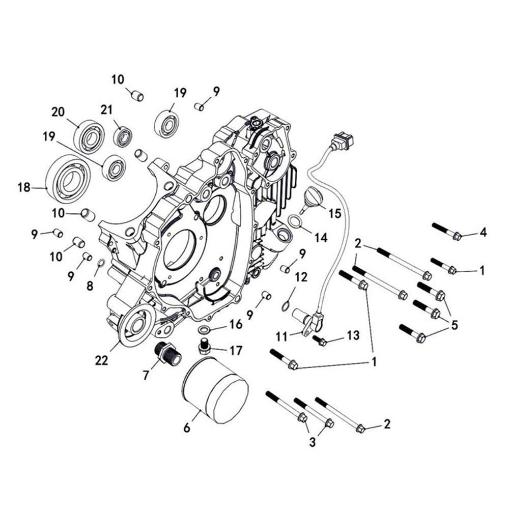 MSA 560 Left Crankcase