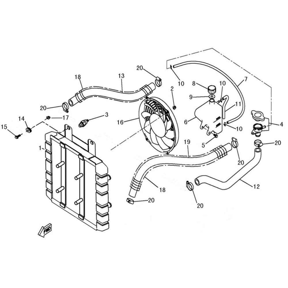 MSA 560 Radiator