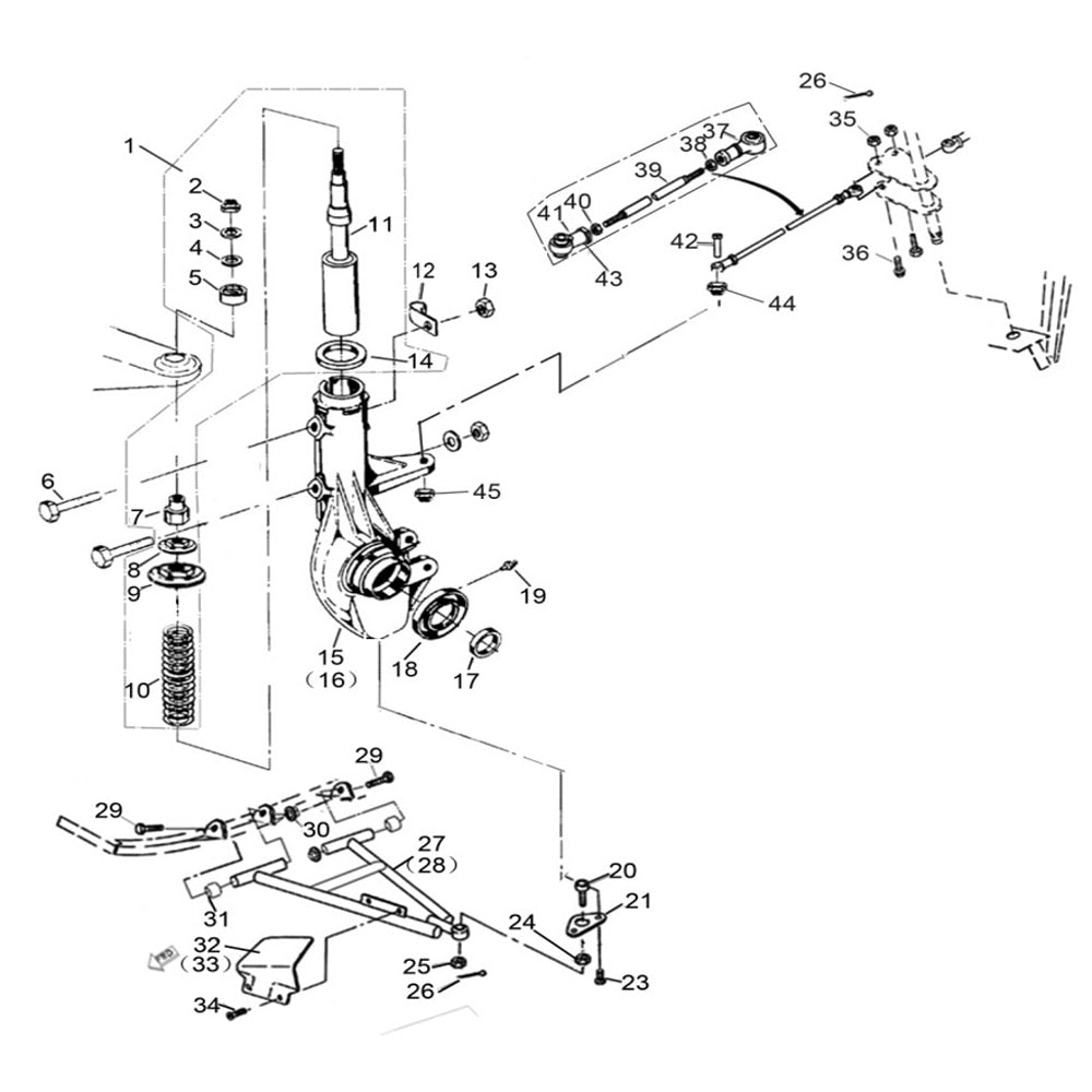 MSA 560 SHOCK ABSORBER FRONT