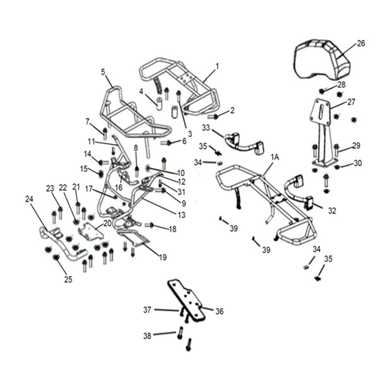 MSA 750 BUMPER AND RACK